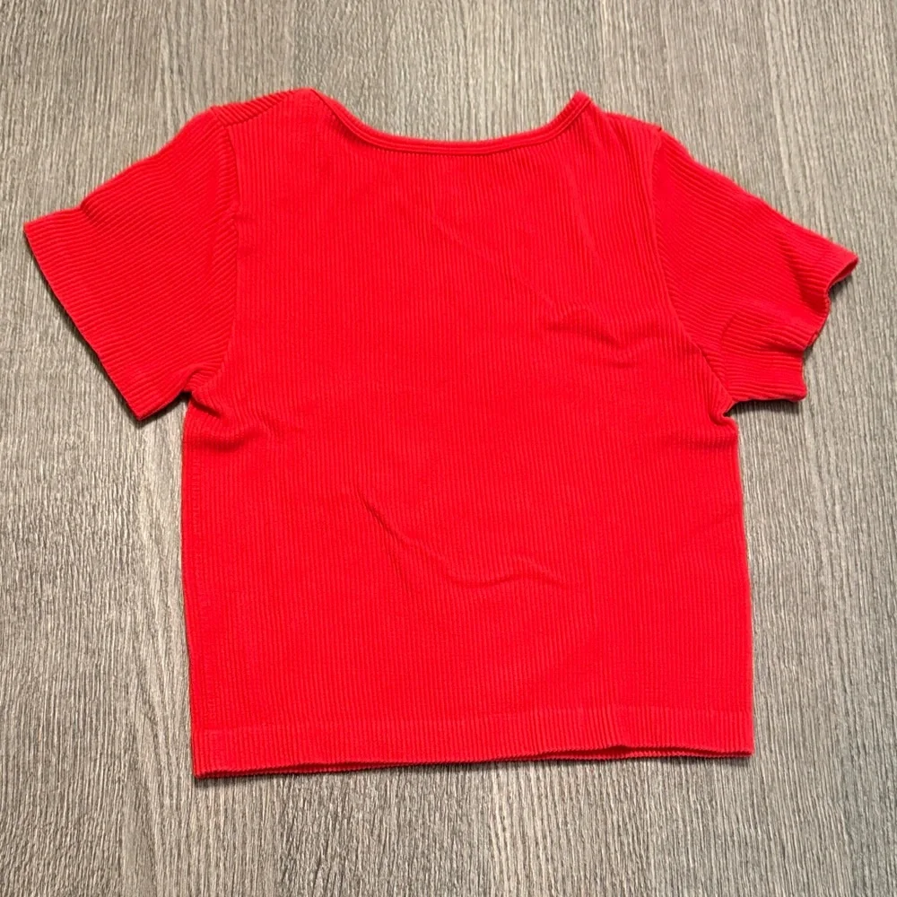 Vibrant Red Kids Short Sleeve Tee - Picture 3 of 5
